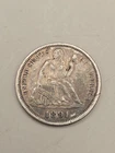 1891 Seated Liberty Silver Dime 10C - Philadelphia Mint