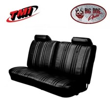 1969 Chevelleel Camino Front Bench Seat Upholstery Black Tmi Brand