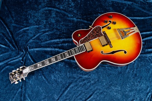 Gibson Super 400 custom one of a kind solid quilt back Bourbon burst - Picture 3 of 11