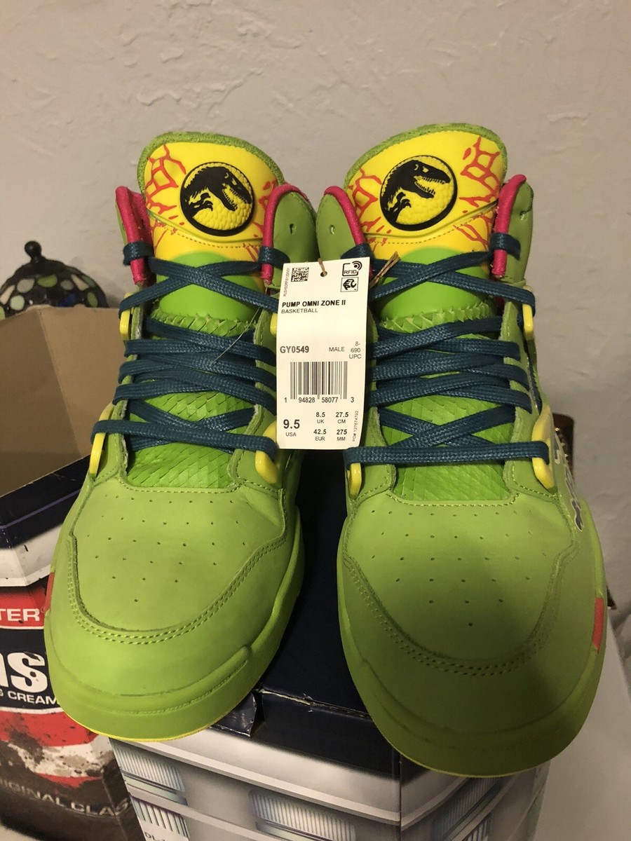 Size 9.5 - Jurassic Park x Reebok Pump Omni Zone 2 Dilophosaurus
