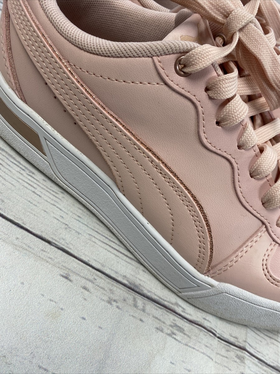ねねページ Puma 374797-02 Skye Metallic Peachskin Pink White Women