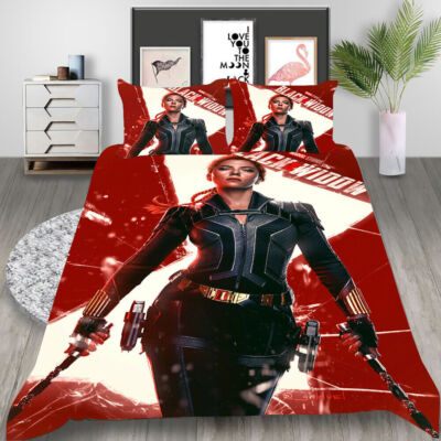 Marvel Black Widow Bettwäsche Set09 Anpassbar Bettbezug135x200 Kissenbezüge80x80