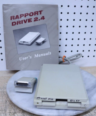 Nice USed Kennect Rapport Drive 2.4 FDHD Floppy Drive Controller & Manual - USA