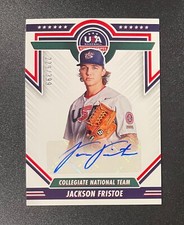 2022 Panini USA Stars & Stripes JACKSON FRISTOE Auto /399 @QI31