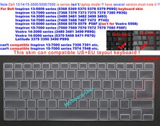 US Keyboard Skin Cover for Dell Inspiron 7560 7569 7570 7572 7579 7580 P58F P83G