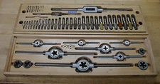 HUGE BICO West Germany 51 Pc. Metric Tap & Die Set W/Wood Case,EXCEPTIONAL.L@@K!