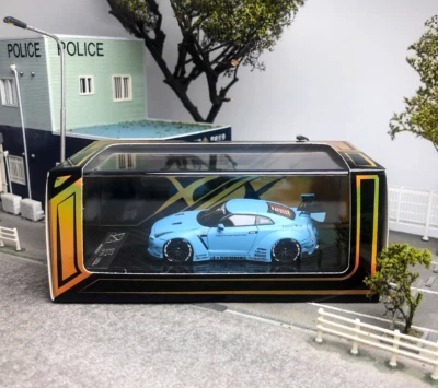 lbwk er-34 & lbwk gtr-35 セット 1／64 404Error 1:64 Blue JDM Skyline GTR R35 LBWK Sport Model
