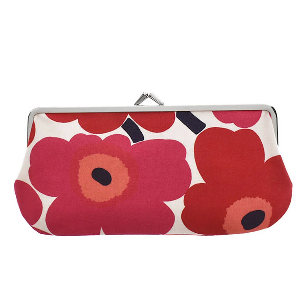 MARIMEKKO Pouch SILMALASIKUKKARO 027003 WHITE RED 001