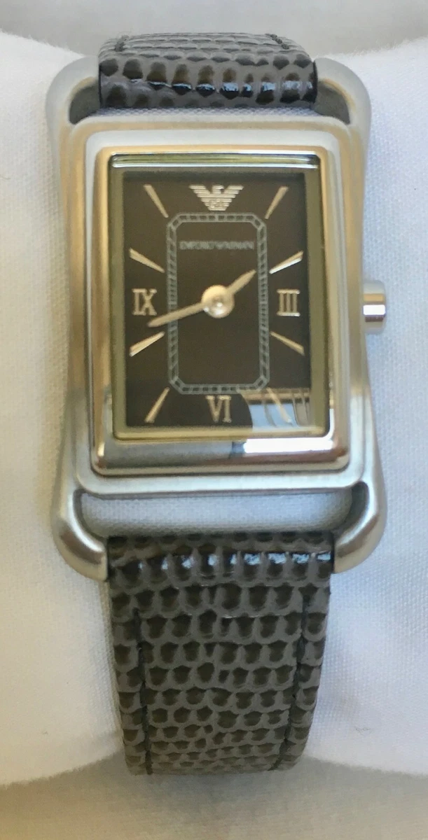 Emporio Armani Women s watch AR 5487 Rectangle Silver Gray