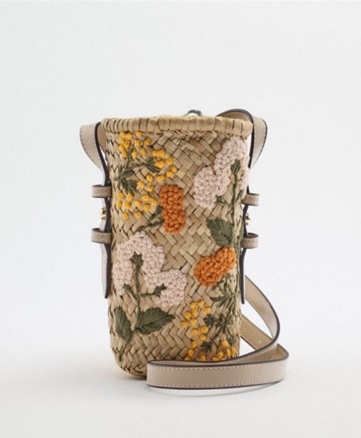 ZARA Raffia mini crossbody bag 6211/910 | eBay