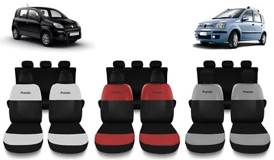 SUSY SHOP Coprisedili Compatibili Per Panda 2° e 3° Con Logo Ricamato Made In Italy