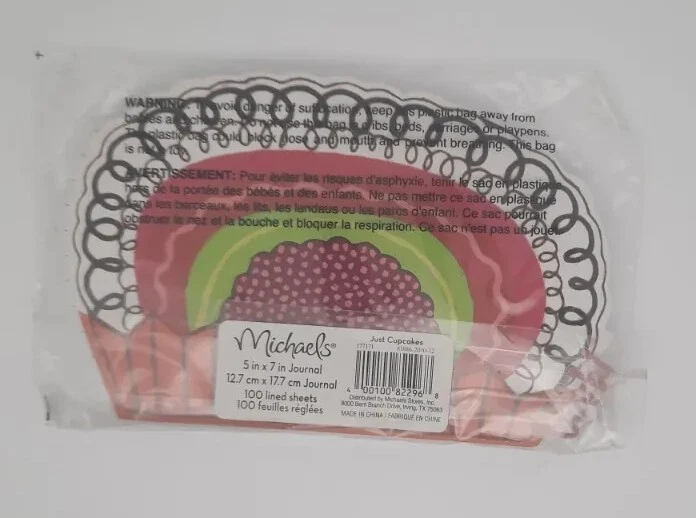 Michaels Just Cupcakes Journal 100 Pages 5 x 7 Inches Girls Crafts Scrapbooking - Image 2 of 2