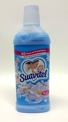 4X BOTTLES SUAVITEL FIELD FLOWERS SCENT 13 SL LOADS EA 15 2oz FABRIC CONDITIONER