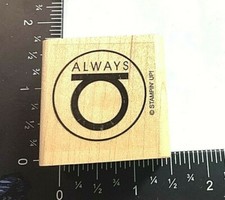 Always Symbol Marriage Love Fidelity Stampin Up Wood Mount Unused Rubber Stamp