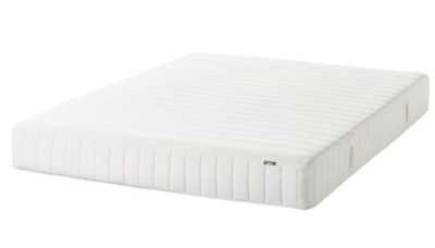 IKEA VALEVÅG Mattress and mattress pad, firm white/Nisseholm white, Queen