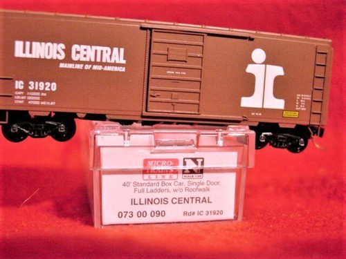 Coche de caja MTL 073 00 090 ILLINOIS CENTRAL 40' sin OR #31920 'NUEVO' ESCALA N | Zustand: New