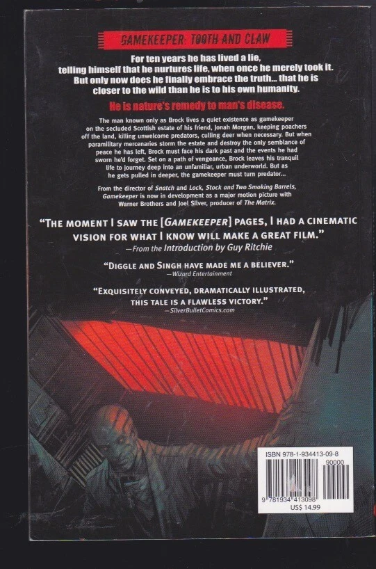 Guy Ritchie's Gamekeeper Vol. #1 by Andy Diggle & Mukesh Singh Paperback 2007 Foto 2 de 2