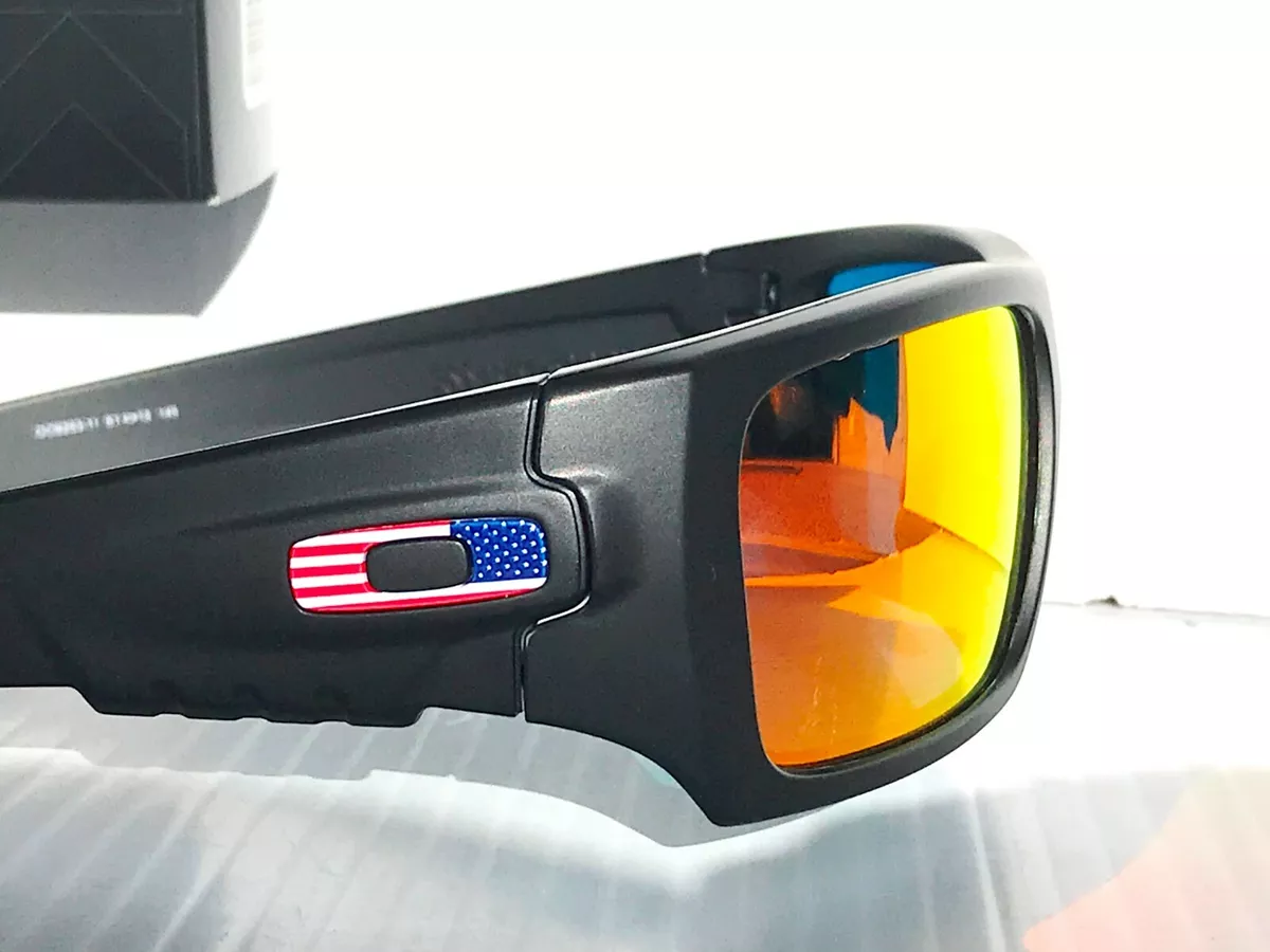 SI Det Cord USA Flag Sunglasses - Black/Grey Lenses