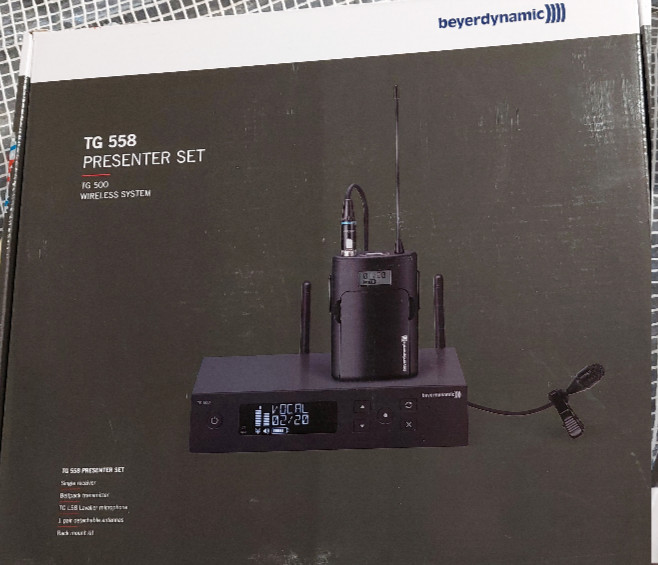 Beyerdynamic TG 558 Presenter Set micro sans fil UHF avec réduction des bruits ambiants
