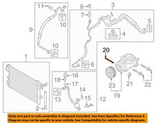 FORD OEM A/C AC Condenser/Compressor/Line-Compressor Assembly Stud W712610S439