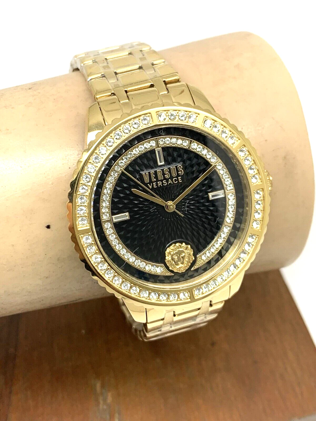 Orologio Donna Versus by Versace VSPLM3121 Quadrante Nero Acciaio Inox Oro 40mm