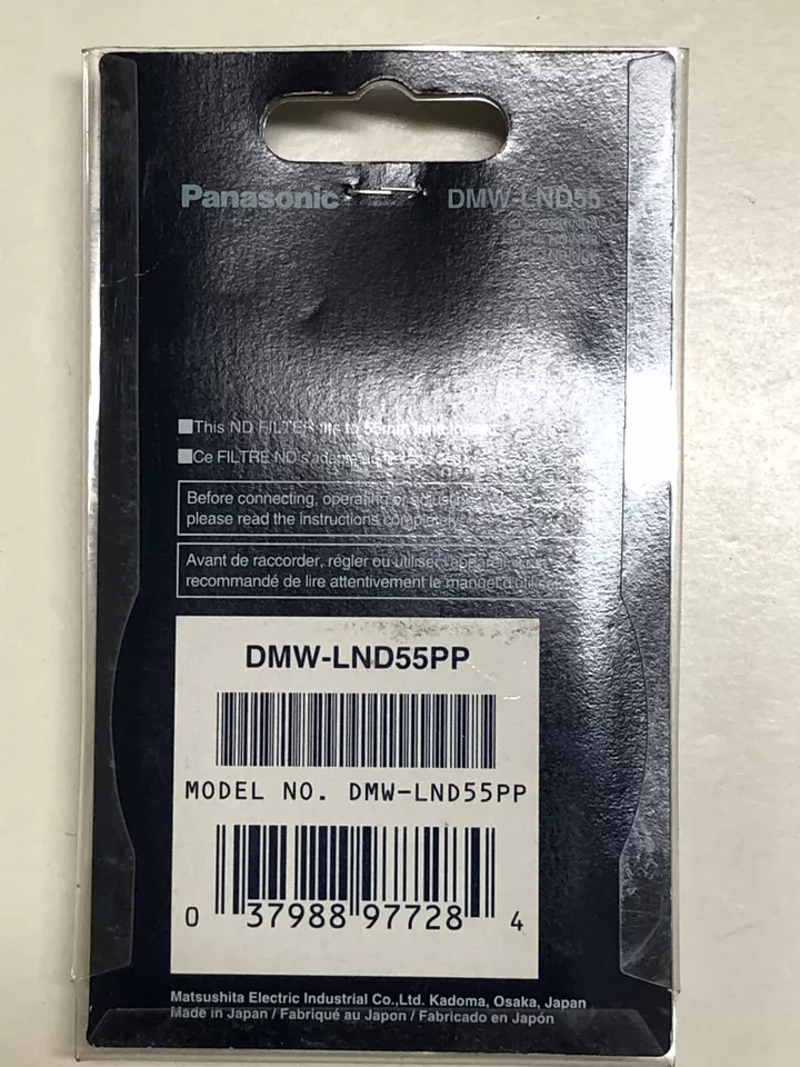 Panasonic DMW-LND55 55mm Neutral Density Filter with Multicoated Surfaces - Image 2 of 2