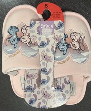 Disney Lilo  Stitch Angel Womens Fuzzy Mule Slippers Size Small 5/6 Primark New
