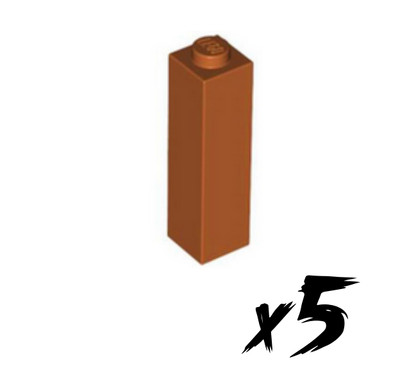 5x LEGO 14716   1x1 Höhe 3 Stein   Brick   dunkel orange   dark orange