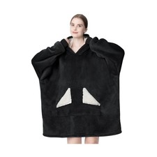Touchat Wearable Blanket Hoodie, Oversized Sherpa Blanket Sweatshir... Fast Ship
