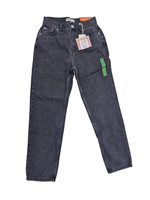 Pull & Bear Damen Jeans Gr. 34 Mom Jeans Hoher Bund KnöChellang Schwarz Hose