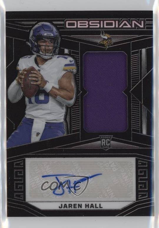 2023 Panini Obsidian Jersey 191/199 Jaren Hall #209 Rookie Auto RC 7gk