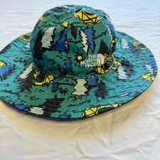 The North Face Reversible Brimmer Bucket Hat Kids Youth Unisex Camping Nature