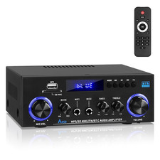 AK50 Bluetooth Amplifiers RMS 60WX2 Home Audio Stereo Amp Receivers 2.0 Channel