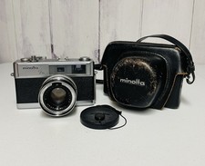 Minolta Hi-Matic 7s Rangefinder Film Camera 45mm f/1.8 ROKKOR PF Lens With Case