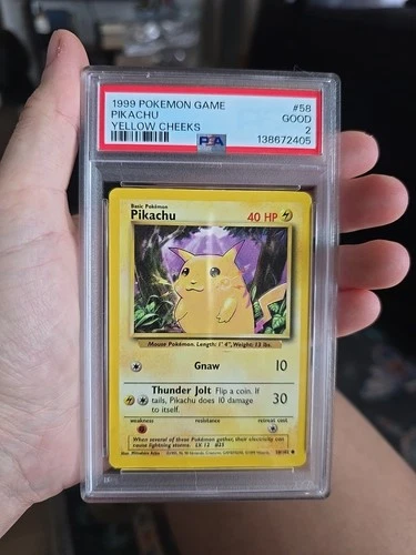 Pikachu 058/102 Base Set Regular PSA 2