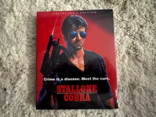 (BRAND NEW SEALED) COBRA SCREAM FACTORY BLURAY W/ SLIPCOVER STALLONE