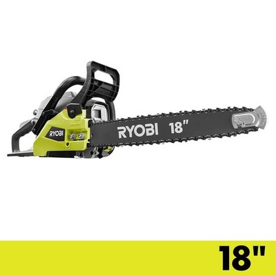 RYOBI 18 in. 38cc 2-Cycle Gas Chainsaw with Heavy-Duty Case | eBay