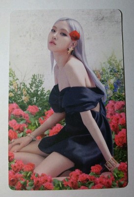 Rosé Black pink 7x5cm Card Neu