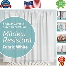 72x72 Magnetic Weight Shower Curtain Liner – Stylish, Stain-Resistant & Durable
