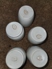 Vintage 5 Of Syracuse China Premier Egg Cup Co Porcelain Egg Coddlers NO LIDS — photo 2
