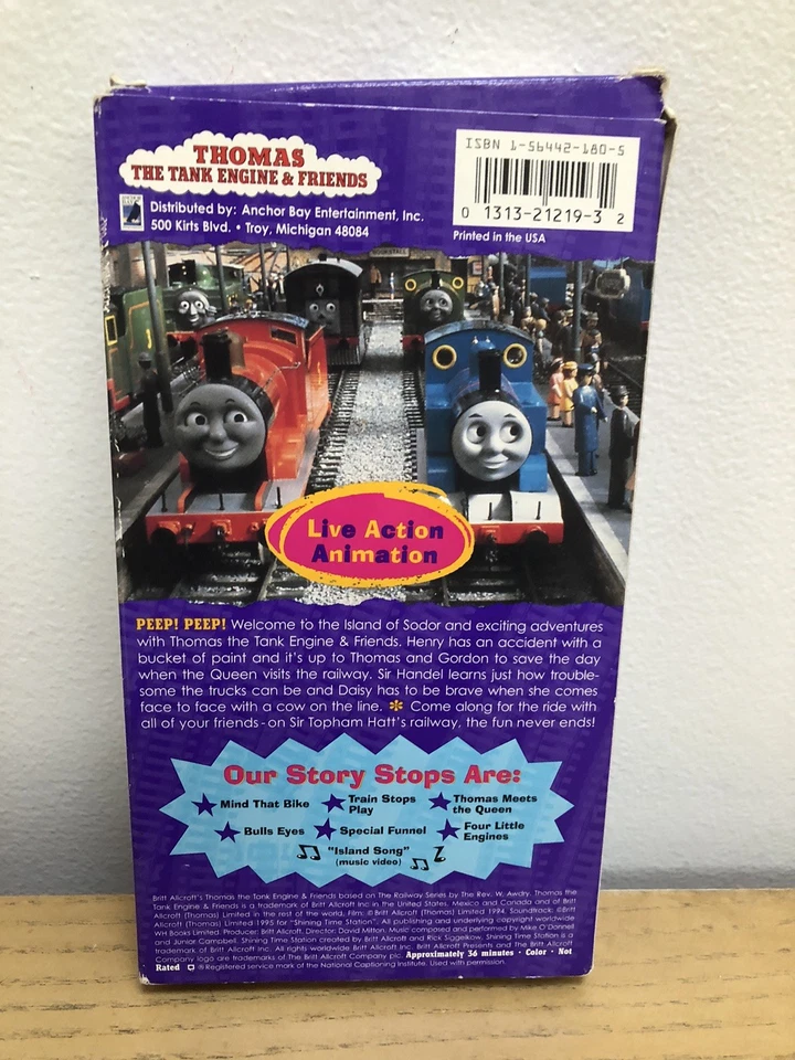 Thomas the Tank Engine & Friends Thomas Meets the Queen Other Stories VHS Train - Image 3 of 3