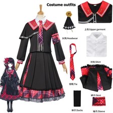 Women clothing Puella Magi Madoka Magica Cosplay Costume Wig Uniform Outfit