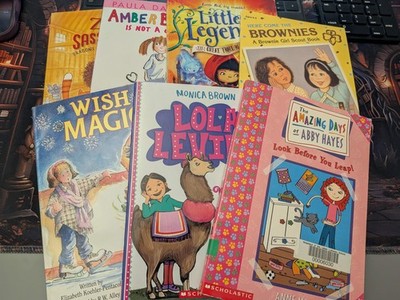 Lot BUNDLE of 7 MIDDLE readers PAPERBACK Good-Very Good Girly Themed! SEE PICS
