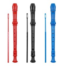 3 Pack Soprano Recorder Descant Flauta Recorder 8 Hole ABS Clarinet