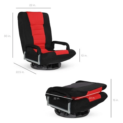 Best Choice Products Swivel Gaming Floor Chair - Thumbnail 4