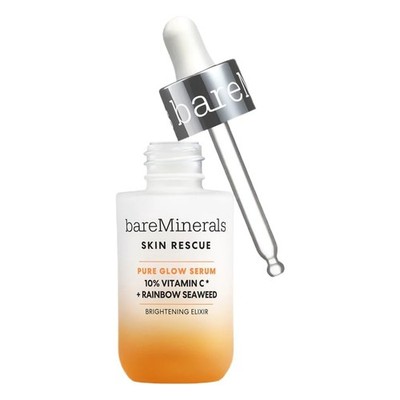 bareMinerals Skin Rescue Pure Glow Serum 10% Vitamin C 1 fl oz  New Sealed