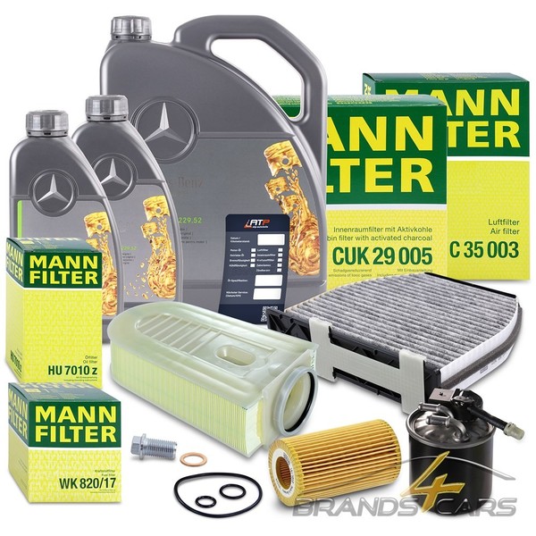 Mann Inspektionspaket FÜR Mercedes C E GLK-KLASSE W205 W212 X204 200 - 250 CDI-image