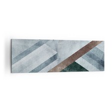 Quadro su Tela 160x50cm Linee Geometria Astrazione Stampe Immagini Quadri Murale
