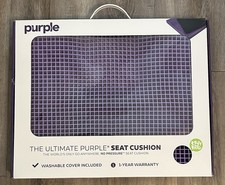Purple Ultimate Seat Cushion With Washable Cover - Heavy Duty Non-slip Large