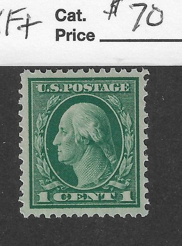 US Scott # 498, 1 cent green, Washington, 1917, MNH, XF-Sup, scv. $70